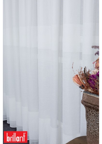 Keten Maya 1/3 Sık Pileli Ütü Istemez Kırışmaz Yeni Sezon Salon Oda Tül Perdesi fırsatları