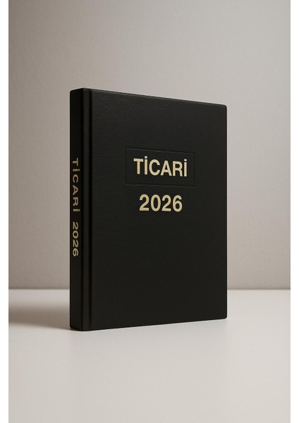 2026 Yılı Ticari Kasa Ajandası Günlük Ajanda Cilt Bezli