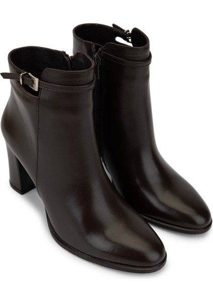 Kadın Hakiki Deri Kahverengi Klasik Bot 33 3500 Bn Bot SK25-26 Kahve Derı fiyatları