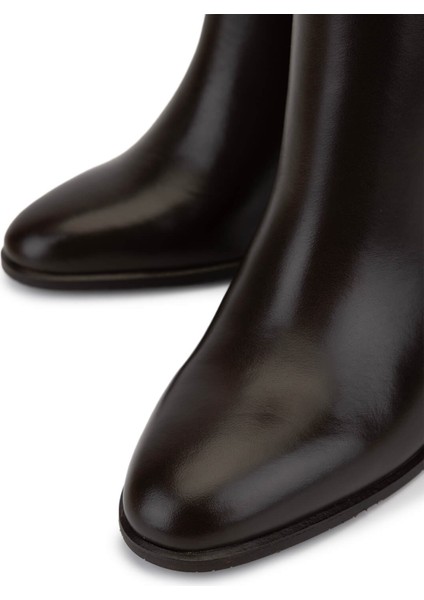 Kadın Hakiki Deri Kahverengi Klasik Bot 33 3500 Bn Bot SK25-26 Kahve Derı modelleri