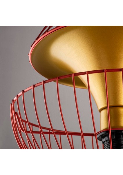 Telmander Geometrik Tel Sarkıt Avize Kırmızı,modern Art Deko Tasarım Tavan Aydınlatma TELMANDER11415 fırsatları