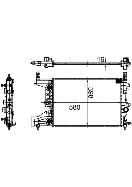 CR2122000S Motor Radyatoru 1300299 1300300 1300303