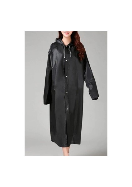 Eva Siyah Pardesü Yağmurluk (5148)