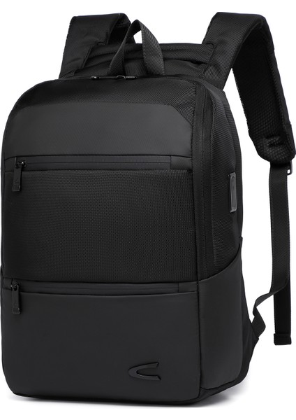 15,6 Inç Laptop Bölmeli, Ortopedik Sırt Destekli Su Geçirmez Erkek Sırt Çantası CTV8680 Siyah