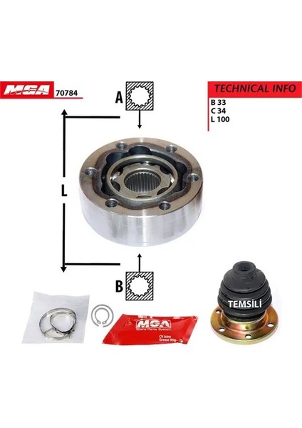 70784 Ic Aks Kafasi 1K0498103B