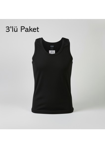 Erkek Atlet Pamuklu Iç Çamaşır 3'lü Paket Slim Fit Rahat