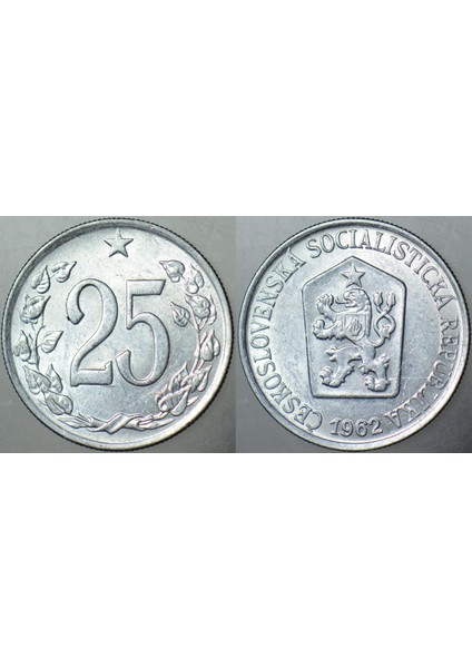 Çekoslovakya 25 Haleru 1962 Çilaltı+