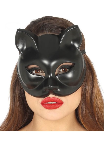 Siyah Renk Lüks Kedi Maskesi 12x13 cm fiyatları