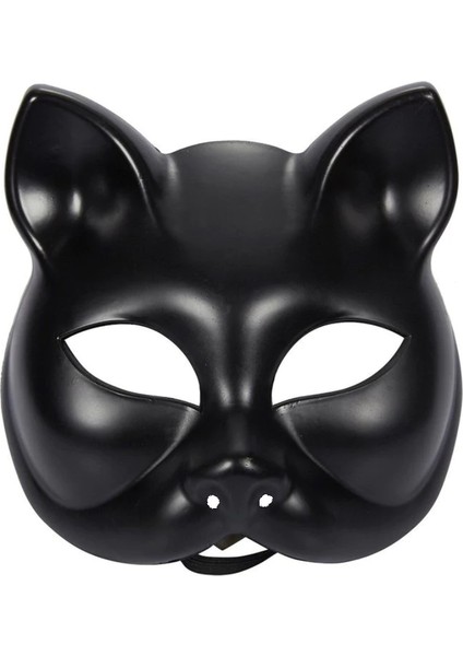 Siyah Renk Lüks Kedi Maskesi 12x13 cm fırsatları