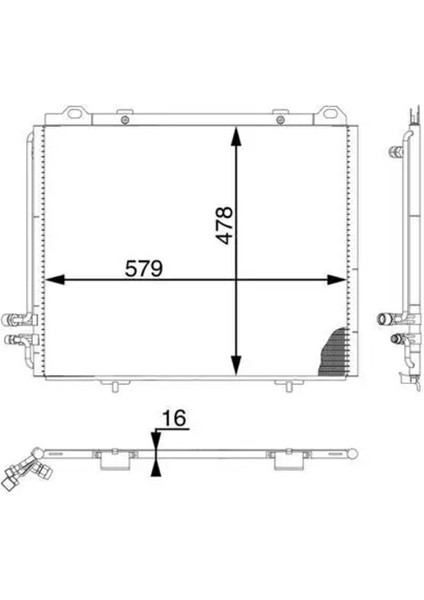 AC196000S Klima Radyatoru A2108300270 A2108300570