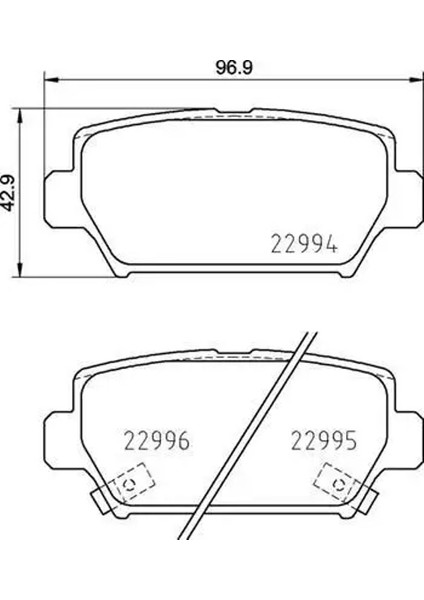 55783 Arka Fren Balatasi 4605C012