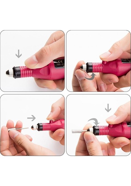 Sunup SN-27091 Hız Ayarlı Tırnak Freze Törpü Manikür Pedikür Seti 6 Başlıklı Elektrikli AC220V fırsatları