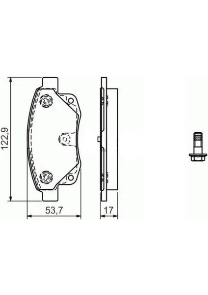 323700003300 Arka Fren Balatasi 1371454 1433958 1530602