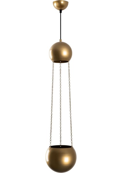 Verde Tekli Saksı Sarkıt Avize Parlak Gold, Modern Dekoratif Çiçeklik Tavan Aydınlatma VERDE-15422 modelleri