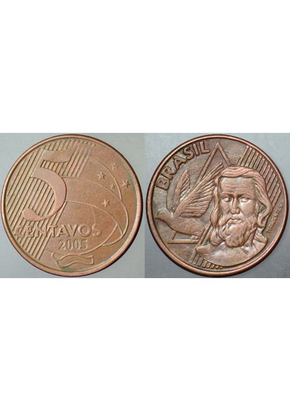 Brezilya 5 Centavos 2005.