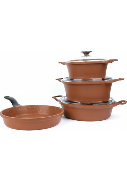 Masterchef Döküm 7 Parça Dik Kulak Tencere Seti