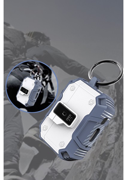 Apple Airpods Pro 3 Uyumlu Karbonfiber Dokulu Darbe Emici Airbag Korumalı Tpu Zırh Kılıf modelleri