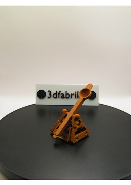 Mini Mancınık Masa Oyuncağı – 3D Baskı Dekoratif Atış Makinesi modelleri