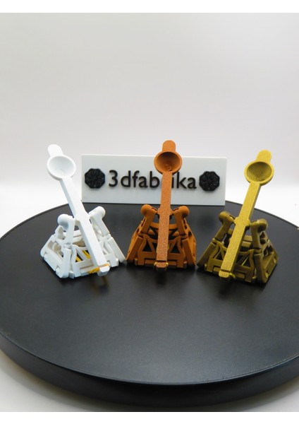 Mini Mancınık Masa Oyuncağı – 3D Baskı Dekoratif Atış Makinesi fırsatları