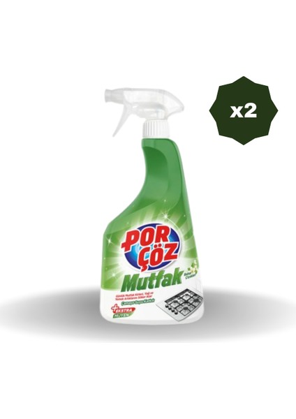 Mutfak Sprey 750 ml - (2 Adet) Güçlü Temizlik Etkisi ile Mutfaklar için Özel Formül