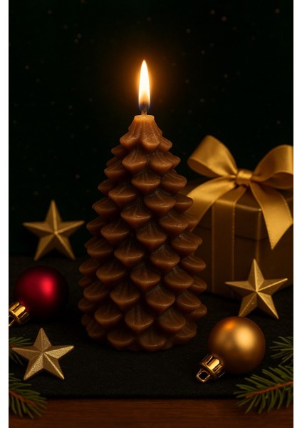 2’li yılbaşı Temalı Masa ve Ev Dekoru kozalak ve Çam Ağacı Temalı Doğal Mum Yılbaşı Hediye Seti indirimleri