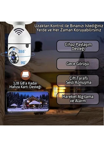 Ampul Kamera Harekete Duyarlı Gece Görüşlü (5148) indirimleri
