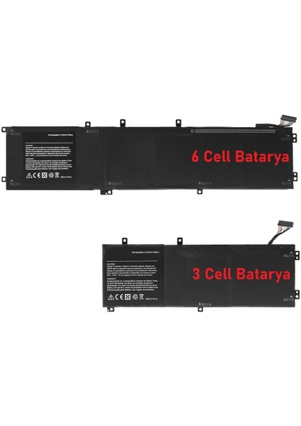 Dell Inspiron P102F (7500) Batarya Pil Retro 6cell 97WH