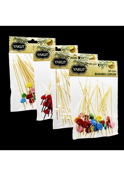 20 Parça Bambu Kokteyl Kürdan 120MM (5148) fiyatları