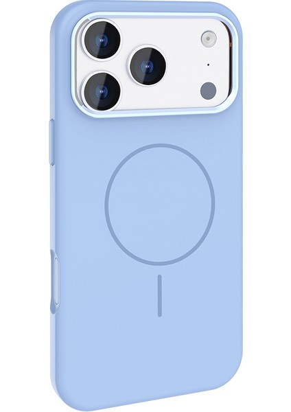 iPhone 17 Pro Max Kılıf M-Safe Şarj Özellikli Metal Kamera Çerçeveli Btbm Edi Silikon Kapak - Lacive modelleri