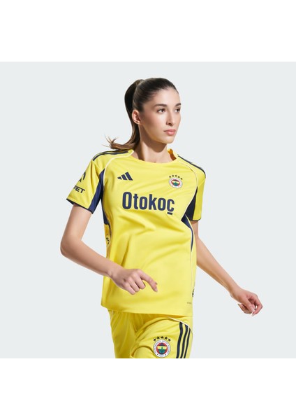 Fenerbahçe 25-26 Kadın Sarı Futbol Deplasman Forması.-