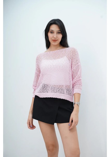 KAYIK YAKA FİLE KAZAK modelleri