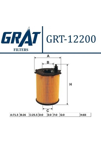 12200 Yag Filtresi 2S6Q6714AB