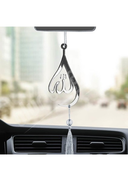 Su Damlası Allah Pleksi Araba Dikiz Aynası Süsü