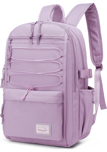 Sırt Çantası Okul Boyu Laptop Gözlü 3156 Lila