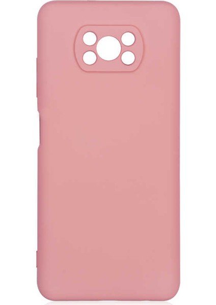 Xiaomi Poco X3 Kılıf Aden Mara Laaakan Kapak-Pembe Açık