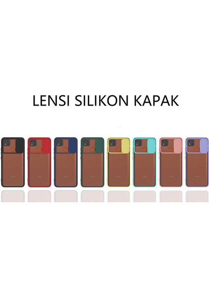 Xiaomi Redmi 9c Kılıf Aden Lensi Kapak-Pembe Açık modelleri