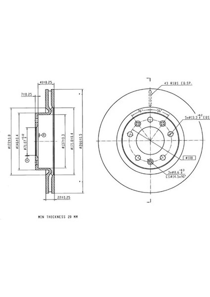 50662 Fren Diski On 1610704680 (2 Adet Fiyatıdır)