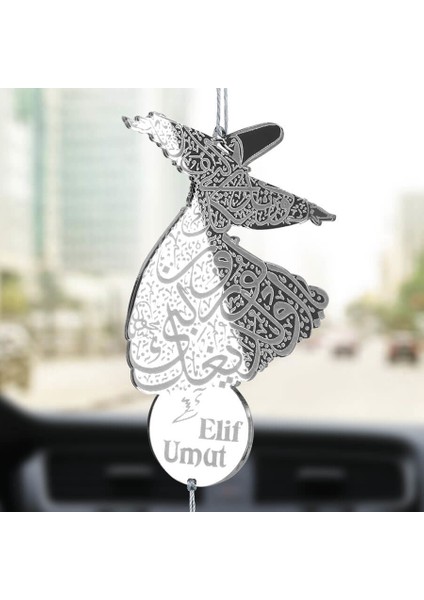 Kişiye Özel Mevlana Pleksi Araba Dikiz Aynası Süsü fiyatları