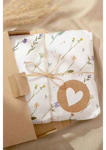 Kalp Desenli Sticker Paketleme Kargo Ambalaj Etiketi - 4X4CM 70 Adet indirimleri