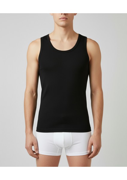 Erkek Atlet Pamuklu Iç Çamaşır 6'lı Paket Slim Fit Rahat modelleri