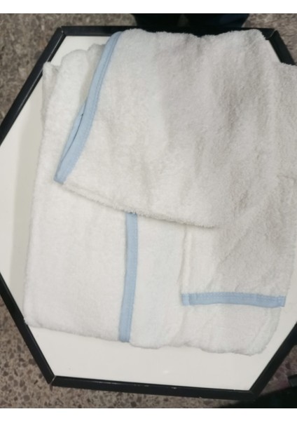 Erkek Çocuk Bornozu, Mavi-Beyaz, Pamuklu, Ayı Desenli fiyatları