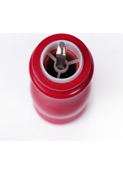 Glıos Koyu Kırmızı Ahşap Tuz ve Karabiber El Değirmeni Öğütücü Grinder 22 cm
