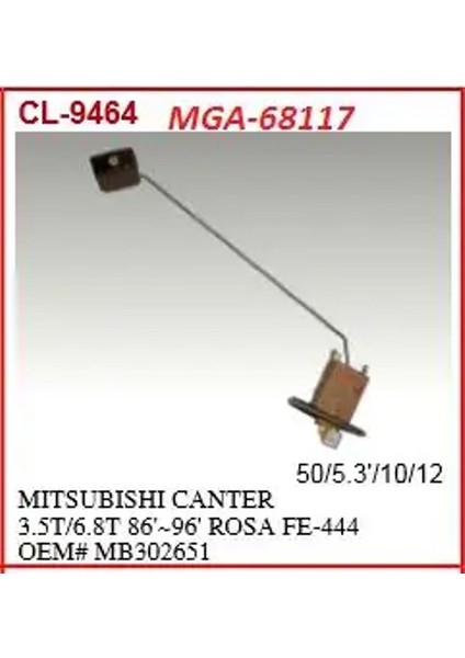 68117 Yakit Depo Samandirasi MB302651