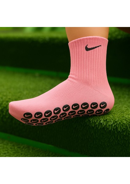 Kaydırmaz Silikon Tabanlı Futbol Çorabı Havlu Taban Dikişsiz Pro Maç Çorabı Sporcu Tozluk Halı Saha