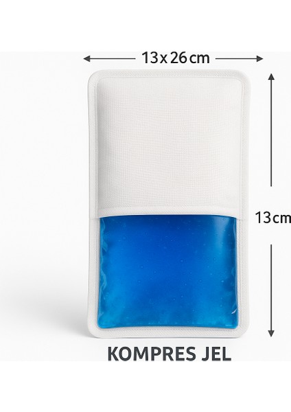 Soğuk Sıcak Kompres Jel Buz Torbası Kılıflı 13X26 cm – Tekrar Kullanılabilir Terfomor Sıcak & Soğuk Jel Kompres Ped fiyatları