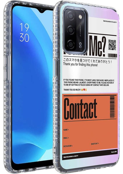 Oppo A54 4g Kılıf Airbag Kenarlı Renkli Desenli Silikon Aden Elegans Kapak-No6
