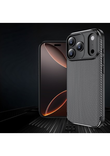 iPhone 17 Pro Max Kılıf Aden Negro Silikon Kapak - Siyah