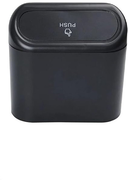 Concept Oto Çöp Kutusu Siyah Portatif Araç Içi Taşınabilir Kapaklı Organizer Aksesuar Araba Çöp Konanası Taşınabilir Araç Çöp Kutusu, Enan, Mutfak, Oturma Odası, Iç Mekan, Çöp Parası Için Kullanılabilir, Luti Concept