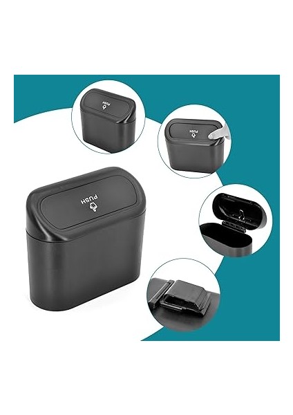Concept Oto Çöp Kutusu Siyah Portatif Araç Içi Taşınabilir Kapaklı Organizer Aksesuar Araba Çöp Konanası Taşınabilir Araç Çöp Kutusu, Enan, Mutfak, Oturma Odası, Iç Mekan, Çöp Parası Için Kullanılabilir, Luti Concept fiyatları