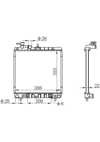 BHY002016 Motor Radyatoru 2531002150 2531002151 253101E350